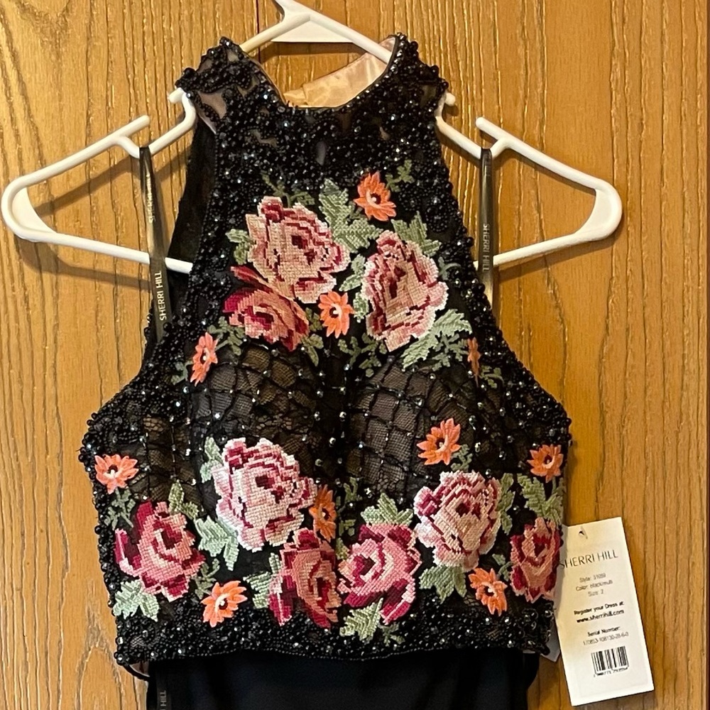 Sherri Hill Embroidered Two-Piece Dress